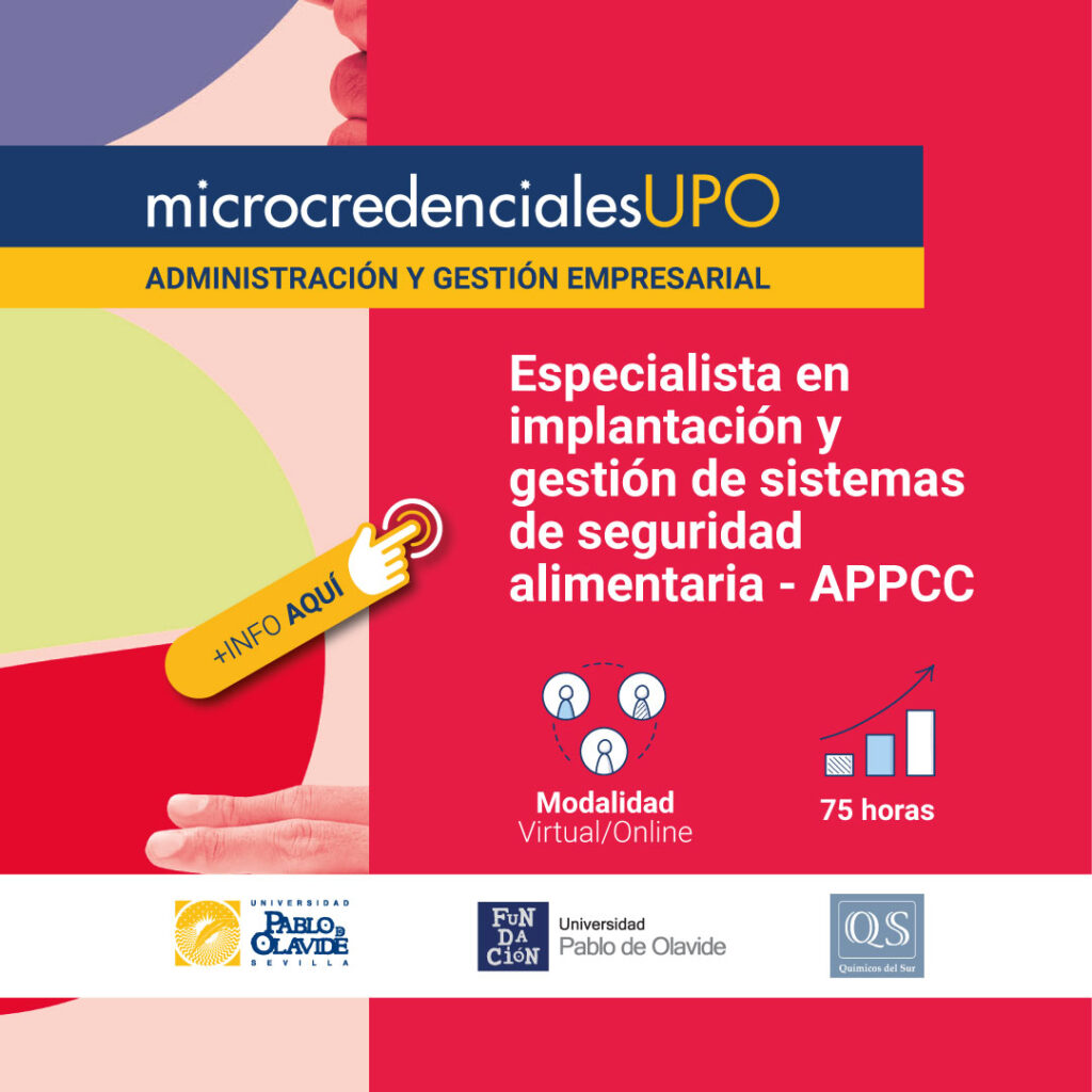 Especialista en Implantación y Gestión de Sistemas de Seguridad Alimentaria- APPCC