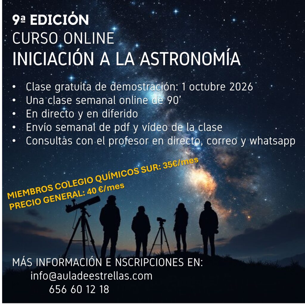 Curso Online de Iniciación a la Astronomía 2026 – 2027