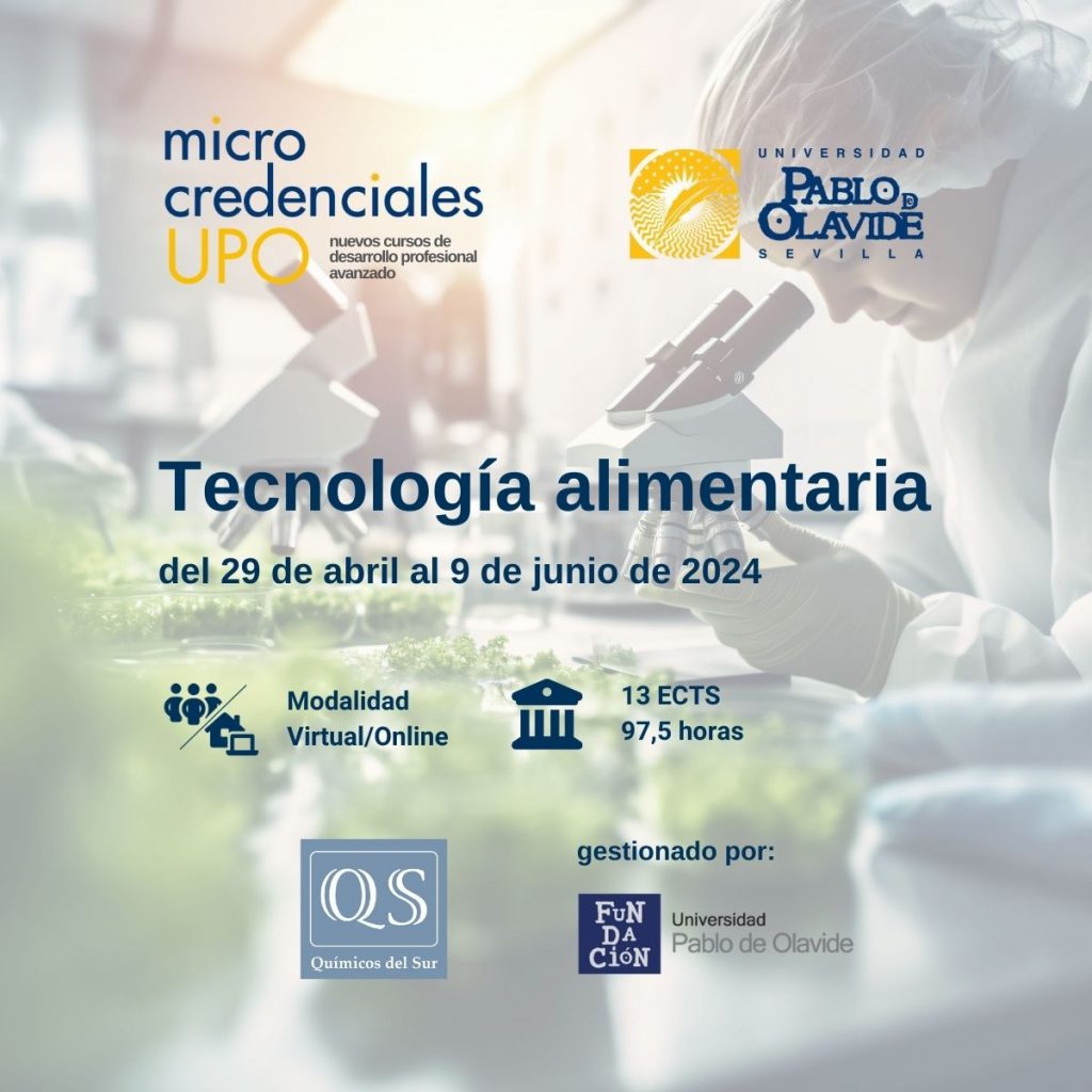 CURSO TECNOLOGÍA ALIMENTARIA (13 ETCS / 97,5 HORAS)