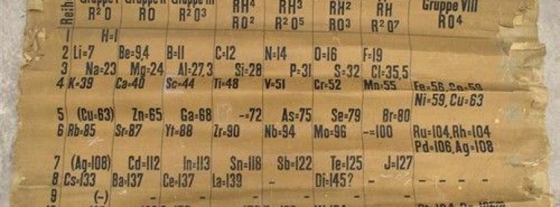 Esta es la tabla periódica más antigua del mundo