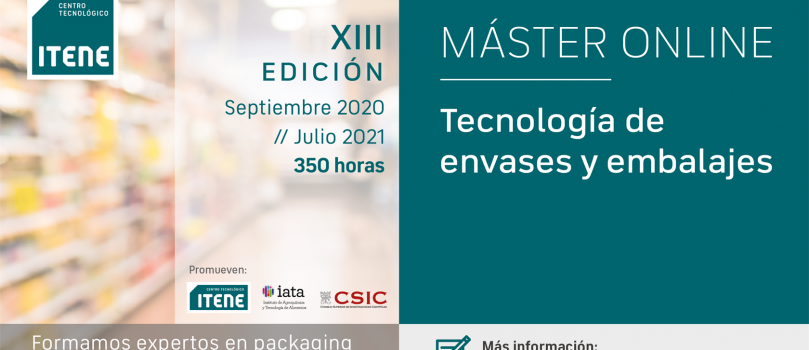 ITENE e IATA-CSIC lanzan el primer máster online sobre tecnología de envases y embalajes en España
